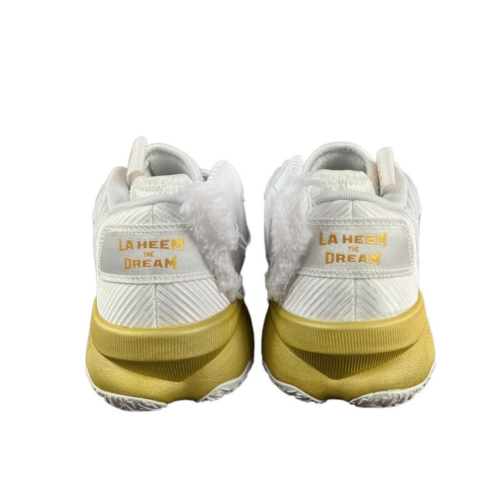 Adidas Dame 8 White Silver Gold Metallic Basketball Shoes GY1755 Size 7 * - Picture 2 of 8
